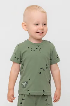 Футболка для мальчиков CROCKID, КР 302699, цвет - хаки