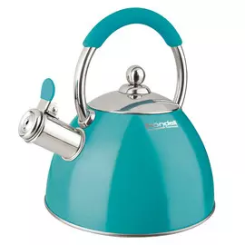 чайник RONDELL Turquoise 2л нерж.сталь со свистком индукция