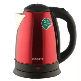 чайник SCARLETT SC-EK21S76 1800Вт 2,0л металл красный