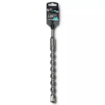бур по бетону METALLICA Optima SDS-plus 22 х310/250мм