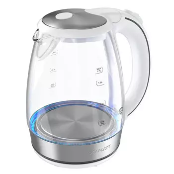 чайник SCARLETT SC-EK27G37 1800 Вт 1,7л стекло белый
