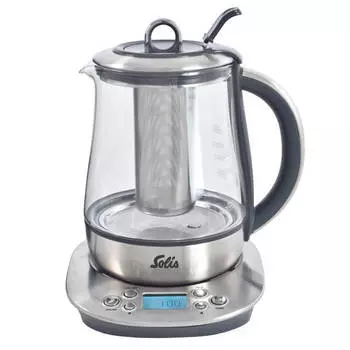 чайник SOLIS 962.35 Tea Kettle Digital 1400Вт 1,7л стекло с заварником