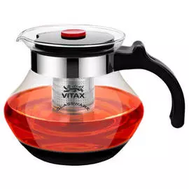 чайник заварочный VITAX Walden 1500мл термостекло, пластик, нерж.сталь