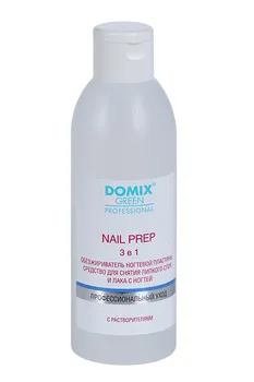 Обезжириватель ногтевой пласт DOMIX GREEN PROFESSIONAL д/снят липк слоя Prep, 200 мл