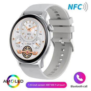 SACOSDING Новые 1,43-дюймовые Bluetooth-звонки NFC Смарт-часы для мужчин, спорта на открытом воздухе, фитнеса, мониторинга сердечного ритма и здоровья, умные часы для телефона Android IOS