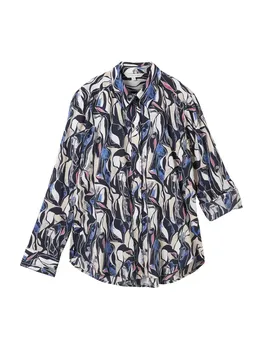 Рубашка TOM TAILOR Blouse, цвет blue/marine blue