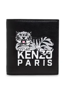 Кошелек Kenzo с тигровым мотивом, черный