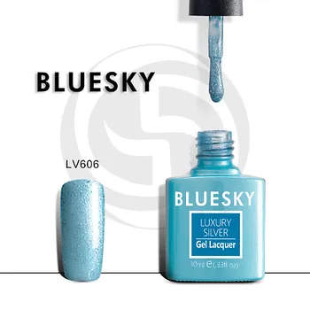 BLUESKY Гель-лак Luxury Silver LV606