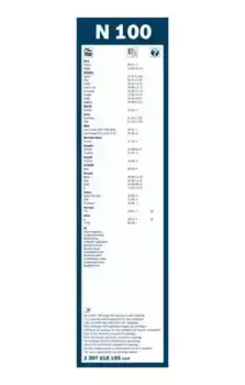 Щетка стеклоочистителя каркасная 3 397 018 199 BOSCH BOSCH Twin грузовой 1000/40'' мм/" 1 шт