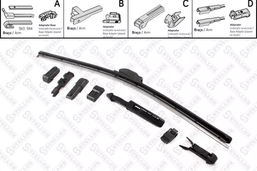 Щетка стеклоочистителя гибридная 104 500-SX STELLOX 500/20'' мм/" 1 шт