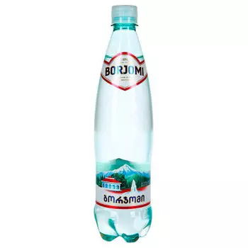 Минеральная вода Borjomi 1л газ пл/б