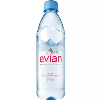 Минеральная вода Evian 0,5л негаз пл/б