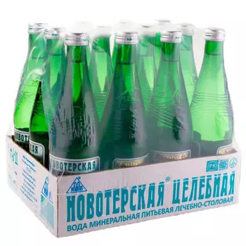 Минеральная вода Новотерская целебная 0,5л элита стекло