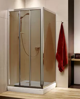Душевой уголок Radaway Treviso DW+S 90 коричневое стекло