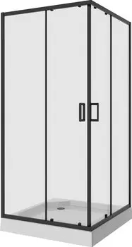 Душевой уголок Niagara Nova NG-6809-08 BLACK 100x100x190 квадратный, черный