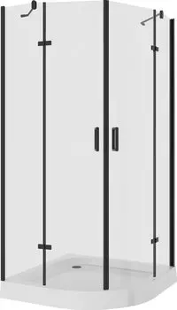 Душевой уголок Niagara Nova NG-6815-08 BLACK 90x90x190 четверть круга, черный