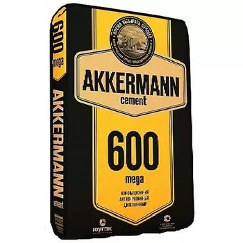 Цемент M600 mega (ЦЕМ I/А-Ш 52,5Н) Akkermann, 25 кг