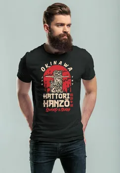 Футболка с принтом HATTORI HANZO SWORD AND SUSHI OKINAWA JAPAN SCHRI Neverless, цвет schwarz