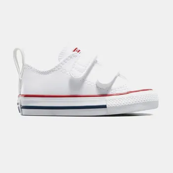 Converse Chuck Taylor All Star 2V Low кожаные повседневные кеды для малышей/малышей, белый