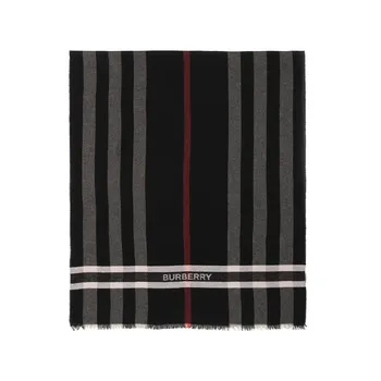 Burberry Вязаный шарф унисекс черный