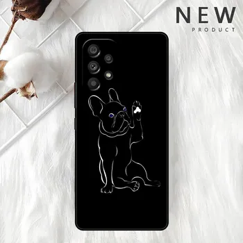 French Bulldog Black White Case For Samsung Galaxy A52 A12 A53 A32 4G A13 A51 A21s A71 A22 A33 A72 A31 A03s Phone Cover Samsung A52 4G(5G)