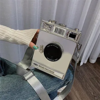 Повседневная модная индивидуальная креативная сумка через плечо с широким ремнем для фотоаппарата, маленькая квадратная сумка, простая модная сумка через плечо на одно плечо чёрный