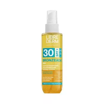 Librederm Bronzeada Спрей-флюид солнцезащитный увлажняющий двухфазный SPF 30 150 мл