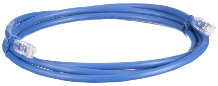 Патч-корд UTP кат.6a, 6 м, RJ45-RJ45, синий, CU, PANDUIT (UTP6AX6MBU)