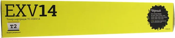 Картридж лазерный T2 TC-CEXV14 (C-EXV14/0384B002), черный, совместимый для Canon iR-2016/2018/2020/2022/2025/2030/2420