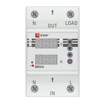 Реле напряжения EKF MRVA, 40А, белый (MRVA-40A)