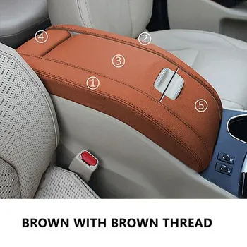Мягкий кожаный чехол на центральный подлокотник для Toyota Highlander 2015 2016 2017 2018 5 шт./компл., чехол для центрального подлокотника автомобиля, кожный чехол чёрный