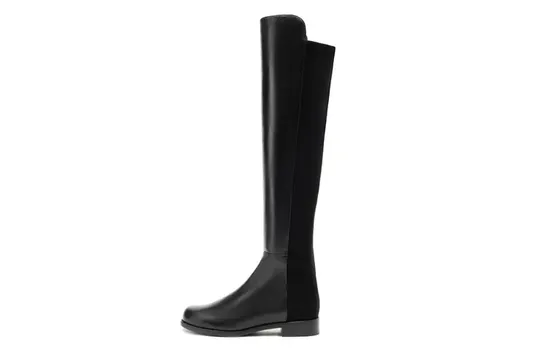 Сапоги женские Stuart Weitzman до колена кожаные, черный