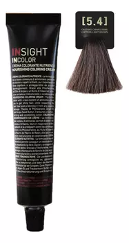 Крем-краска для волос с фитокератином Incolor Crema Colorante 100мл: 5.4 Медный светло-коричневый