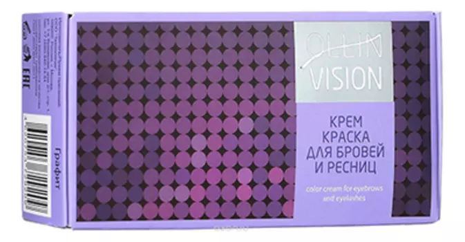 Крем-краска для бровей и ресниц Vision Color Cream 20мл: Графит