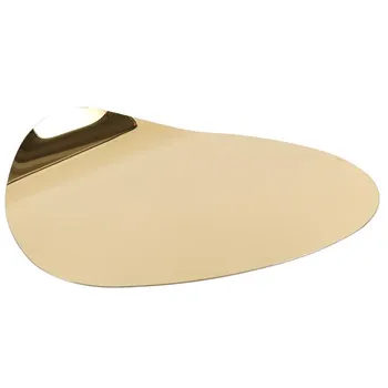 Nordic Ins Style Light Luxury Metal Irregular Складной Поднос Высокого Качества Настольный Креативный Арт Фруктовая Тарелка Аксессуары