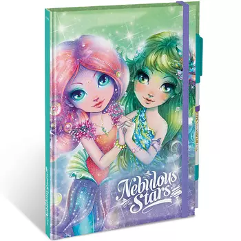 NEBULOUS STARS Серия: Coralia. Блокнот 2в1 в жестком переплете, на резинке, с гелевой ручкой