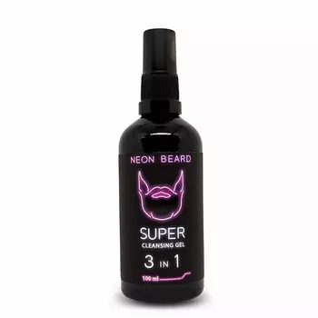 NEON BEARD Очищающий гель для лица и бороды VIOLET NEON - Карибский ром 100.0
