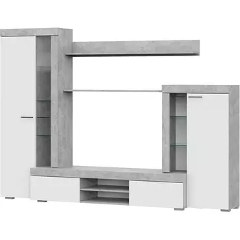 Гостиная МГС 5 Цемент,Белый, 101575 SV Мебель