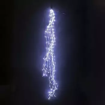 Гирлянда Конский Хвост 1,5м Белая, 12В, LED, Провод Прозрачный Проволока, IP67 Laitcom Роса Branch SC350-0510-W