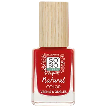 Лак для ногтей 20 rouge essence, 11 мл So'Bio Etic Natural color, цвет 20 rouge essentiel