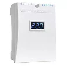 Стабилизатор Бастион TEPLOCOM ST-555-И напряжения, с индикацией напряжения сети, входное напряжение 145…260 В, мощность нагрузки 400 ВА (номинальная)