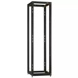 Стойка 19", 42U TLK TRK-425510-R-BK раздвижная, открытая, двухрамная, Ш550xВ1995xГ(600-1000) мм, шаг регулировки 50 мм, в разобранном виде, цвет черны