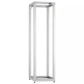 Стойка 19", 42U TLK TRK-425510-R-GY раздвижная, открытая, двухрамная, Ш550xВ1995xГ(600-1000) мм, шаг регулировки 50 мм, в разобранном виде, цвет серый