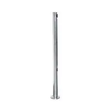 Стойка PERCo PERCo-BH02 2-15 с отверстием под стопорный механизм поворотной секции и с 2-мя отверстиями для крепления патрубков на стороне, противопол