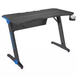 Стол компьютерный Cactus CS-GTIZ-BK-CARBON-RGB столешница МДФ, цвет карбон, каркас черный, RGB подсветка