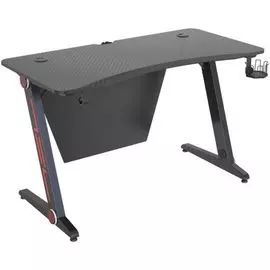Стол компьютерный Cactus CS-GTZ-BKRD-CARBON столешница МДФ, цвет карбон, каркас черный
