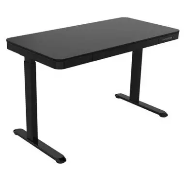 Стол компьютерный FoxGear LIFTISCH FG-ED-47BB с электроприводом, USB-портами, black