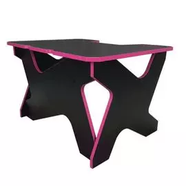 Стол компьютерный Generic Comfort Gamer Mini/DS/NV чёрно-фиолетовый (ЛДСП 25мм ,120 x 90 x 75 см)
