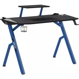 Стол компьютерный Skyland SKILL CTG-001 00-07066863 чёрно-синий (1200 x 600 x 750 мм, МДФ, металл, карбон)