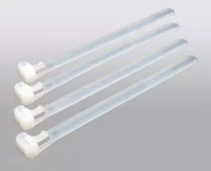 Стяжка Hyperline GTR-200STC нейлоновая открывающаяся, безгалогенная (halogen free), 200x4.8мм (100 шт)